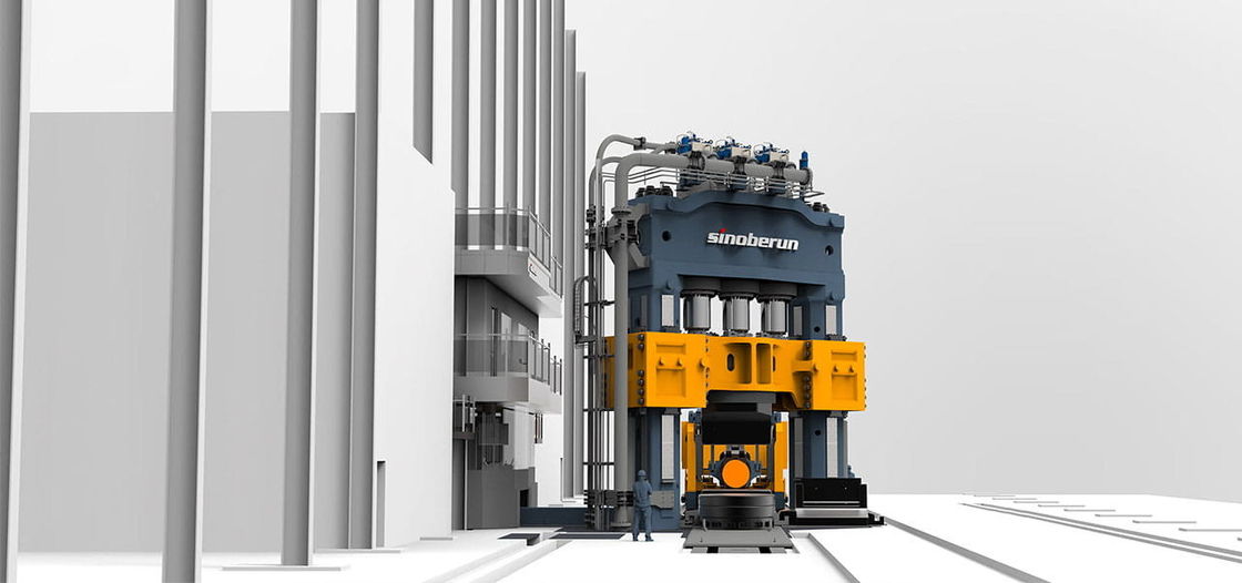 System sterowania elektrycznym Prasa hydrauliczna 2 kolumny dociskająca w dół Prasa hydrauliczna otwarta